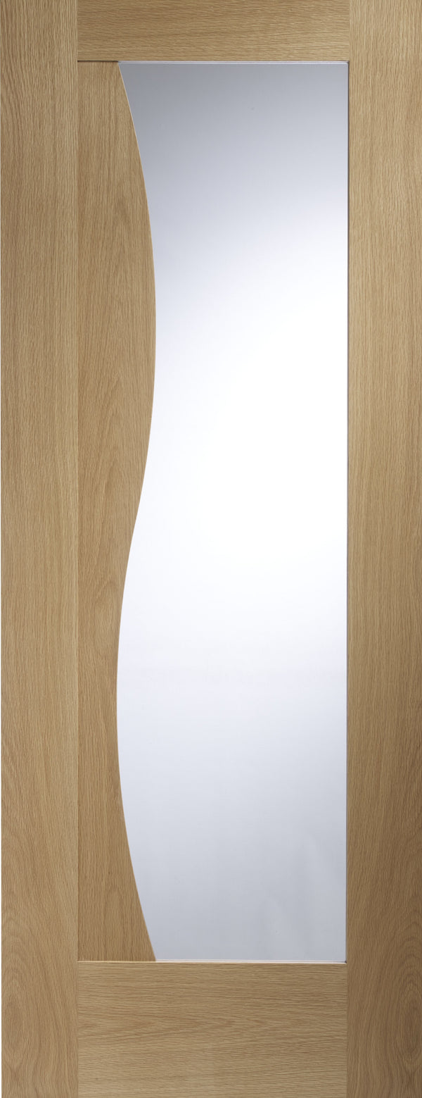 Emilia Internal Oak Door with Clear Glass