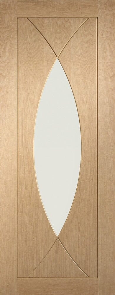 Pesaro Pre-Finished Internal Oak Door with Clear Glass