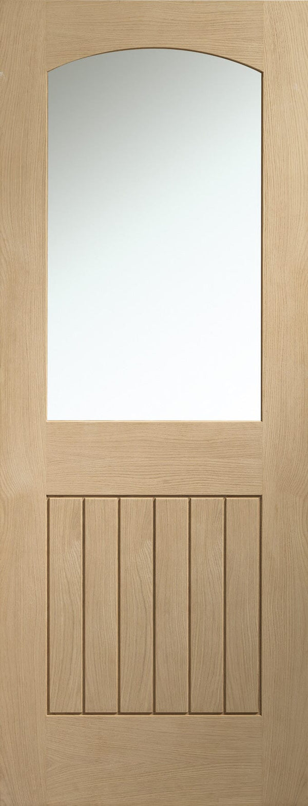 Sussex Internal Oak Door with Clear Glass