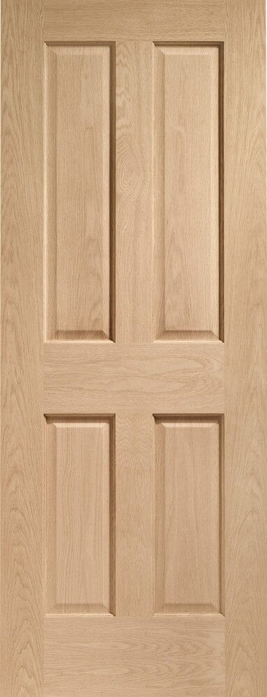 Victorian 4 Panel Pre-Finished Internal Oak Door