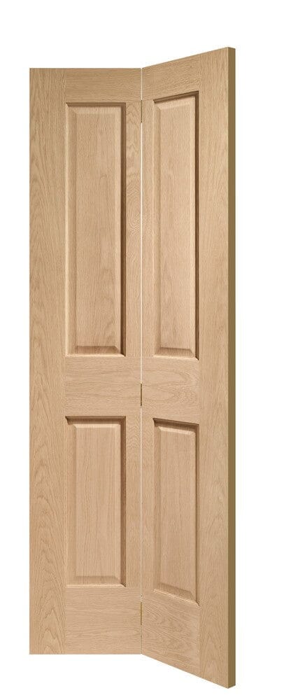 Victorian 4 Panel Bifold Internal Oak Door