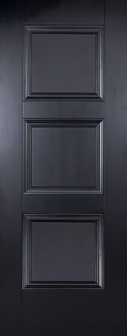 Black Amsterdam Primed Internal Door