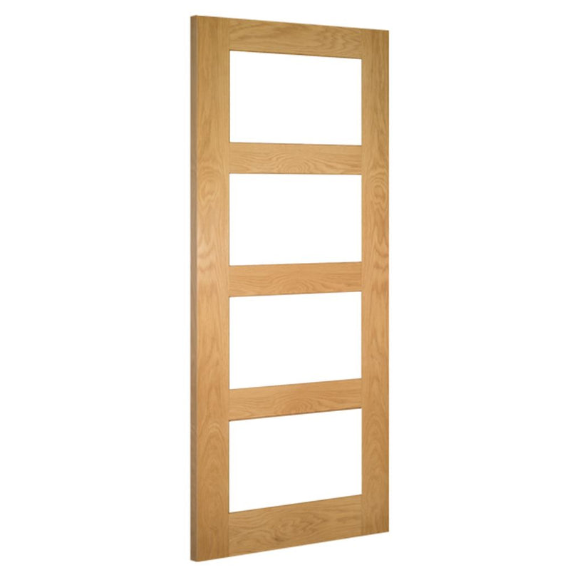 Coventry Unfinished Oak Glazed FD30 Internal Fire Door