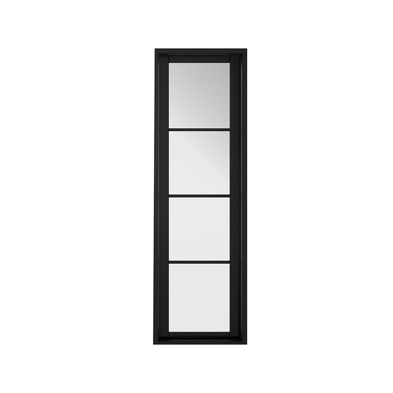 Soho W8 Demi Panel Black Primed Primed Internal Door