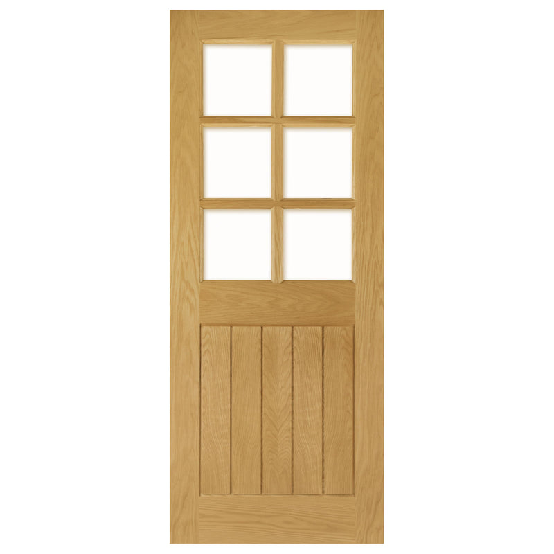 Ely Prefinished Oak Bevelled Glaze (6L) Internal Door