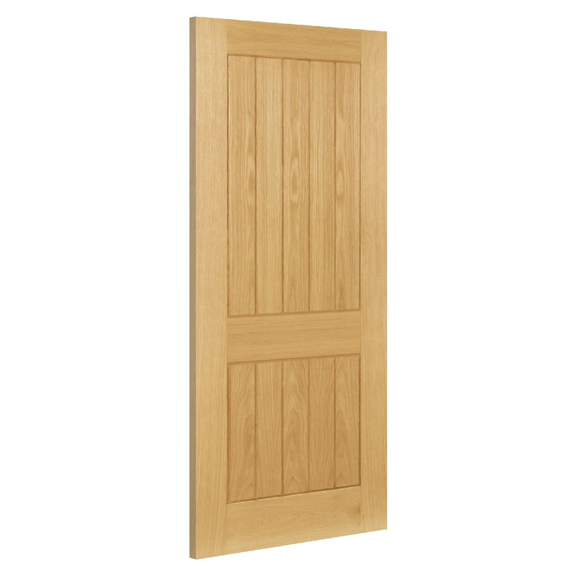 Ely Prefinished Oak 2 Panel FSC Internal Door