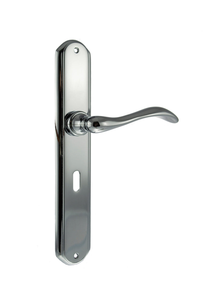 Forme Valence Solid Brass Key Lever Backplate