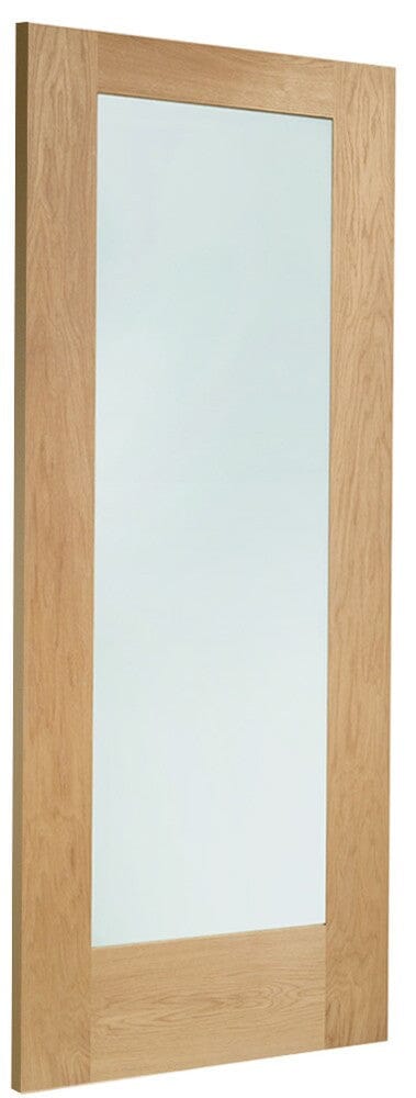 Pattern 10 Double Glazed External Oak Door (Dowelled) with Clear Glass