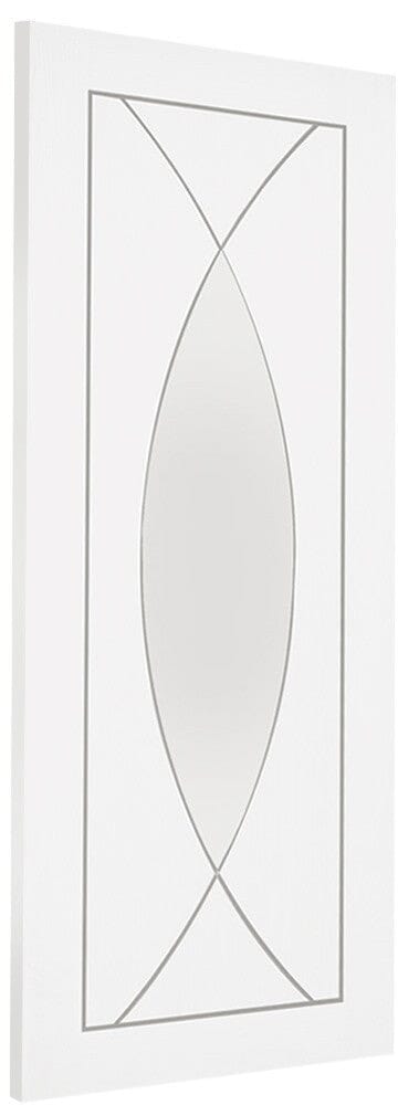 Pesaro Internal White Primed Door with Clear Glass