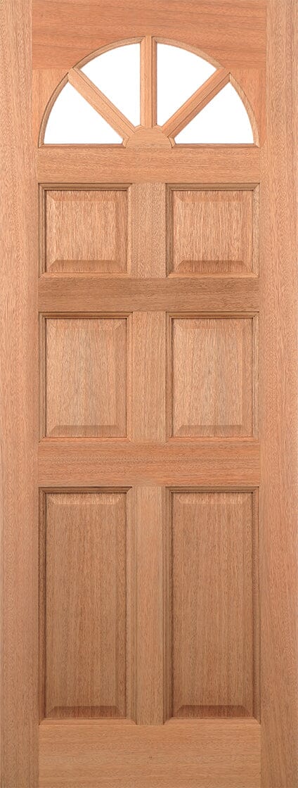 Hardwood Carolina 6 Panel Dowelled Unfinished External Door