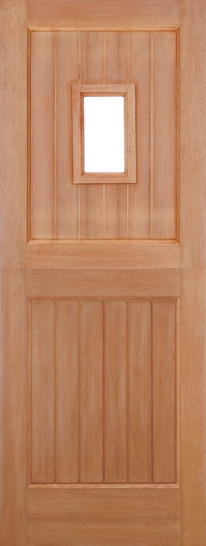 Hardwood Stable Straight Top Unglazed 1 Light M&T External Stable Door