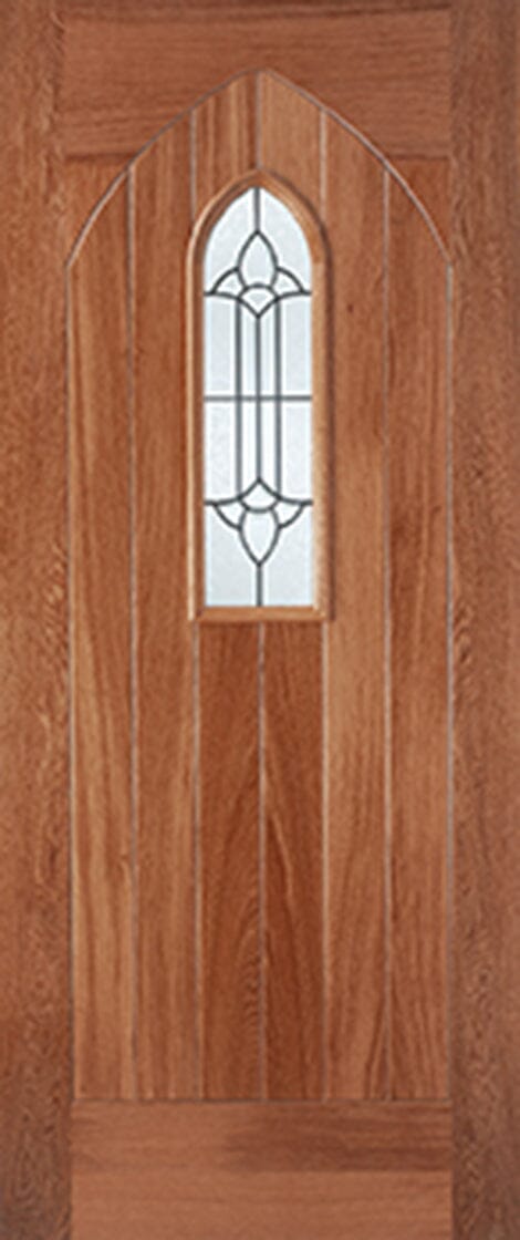 Hardwood Westminster Glazed 1 Light Unfinished External Door