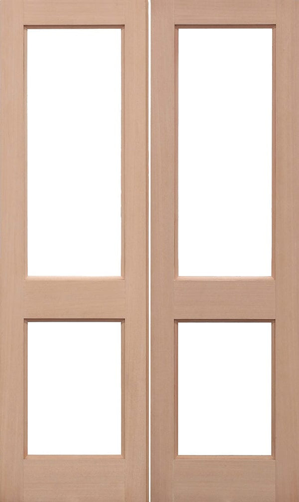 Hemlock Unglazed 2XGG Pairs Unfinished External French Doors
