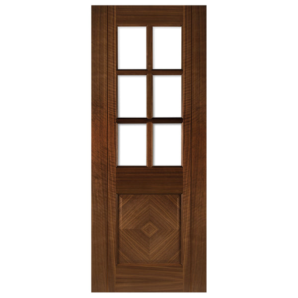 Kensington Prefinished Walnut Bevelled Glaze Internal Door