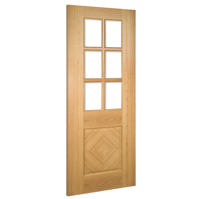Kensington Prefinished Oak Bevelled Glaze Internal Door
