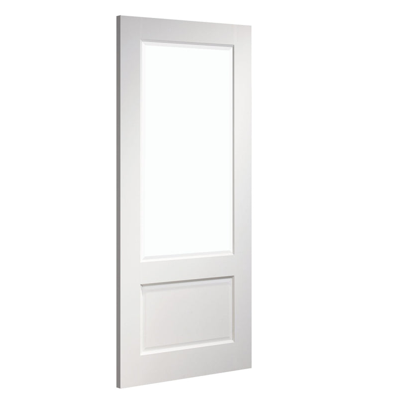 Madison White Primed Clear Bevelled Glaze Internal Door