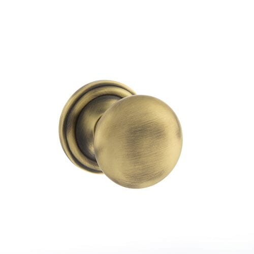 Old English Harrogate Solid Brass Mushroom Mortice Knob Concealed Fix Rose