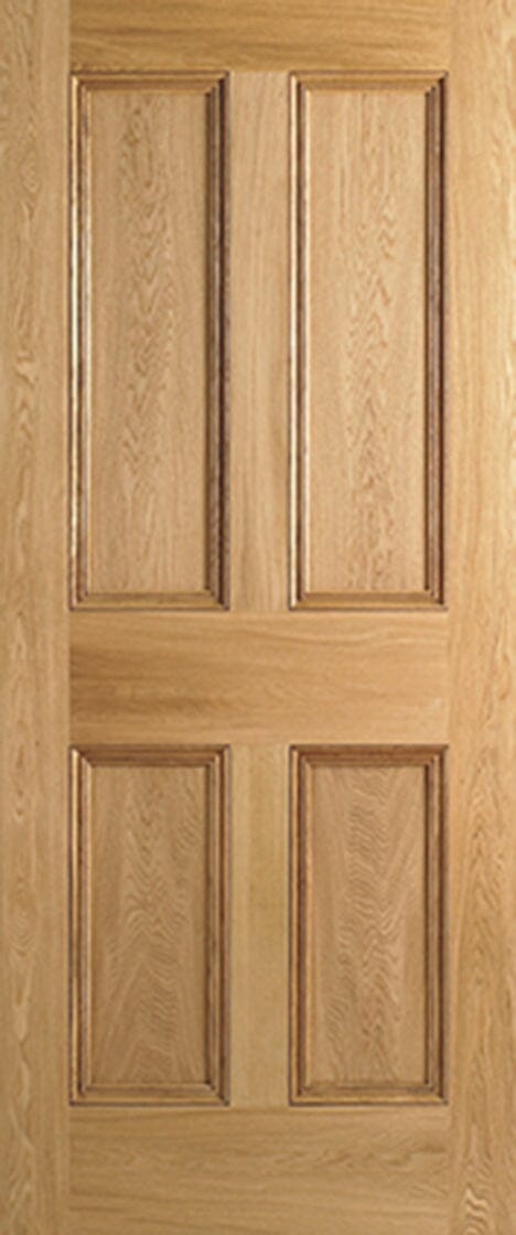 Oak 4 Panel Unfinished Internal Door