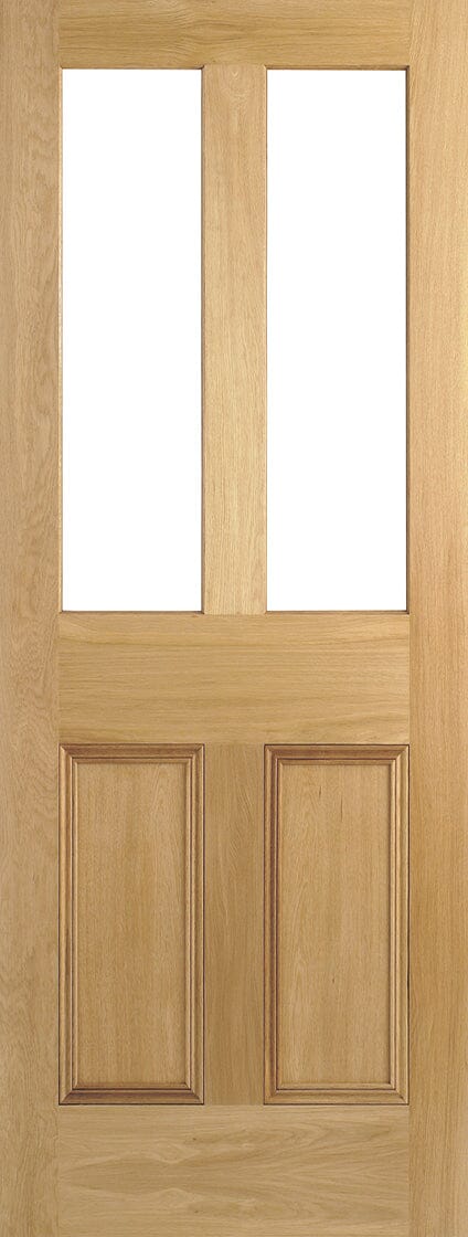 Oak Malton Unglazed 2 Light Unfinished Internal Door