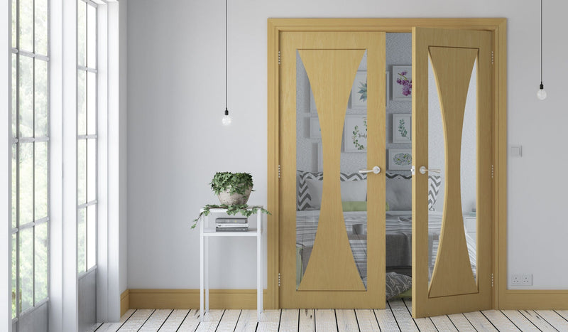 Sorrento Prefinished Oak Glazed Internal Door