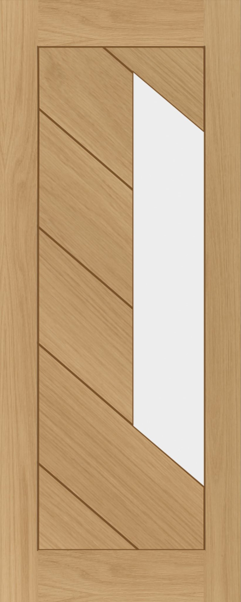 Torino Prefinished Oak Glazed Internal Door