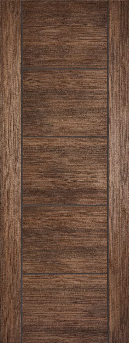 Walnut Laminated Vancouver Pre-Finished Internal Fire Door FD30