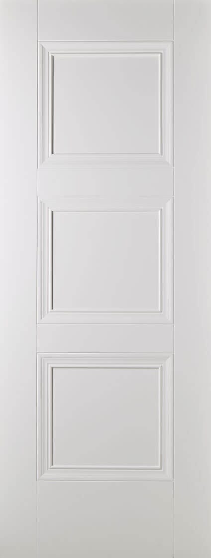 White Amsterdam Primed Internal Door