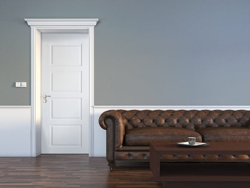 White Contemporary Primed Internal Door