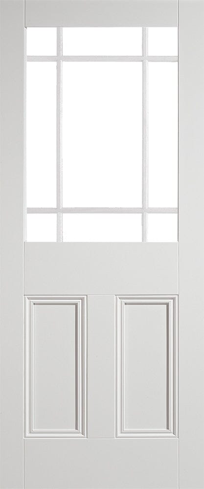 White Downham Unglazed 9 Light Primed Internal Door