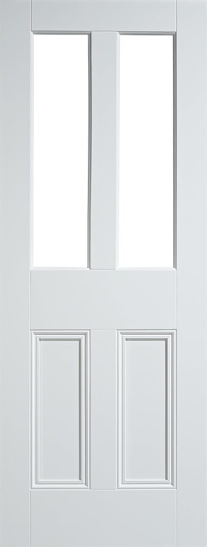White Malton Unglazed 2 Light Primed Internal Door