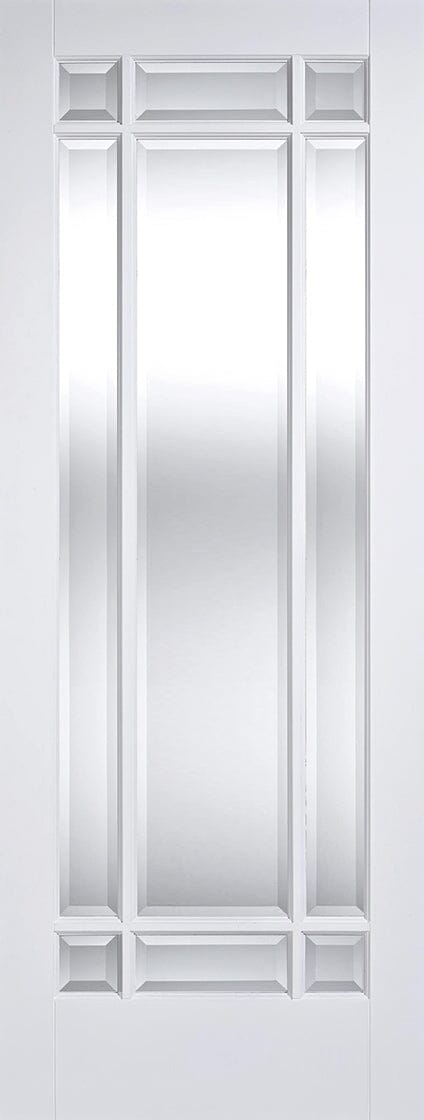 White Manhattan Glazed 9 Light Primed Internal Door