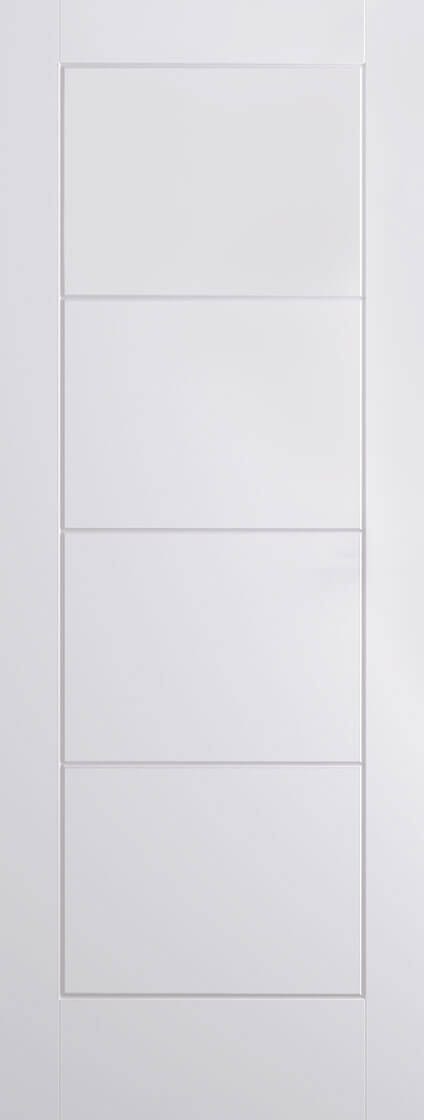 White Moulded Ladder Primed Internal Fire Door FD30
