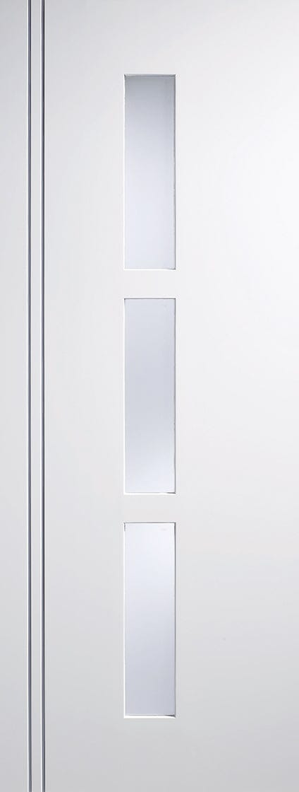 White Sierra Blanco Glazed 3 Light Pre-Finished Internal Door